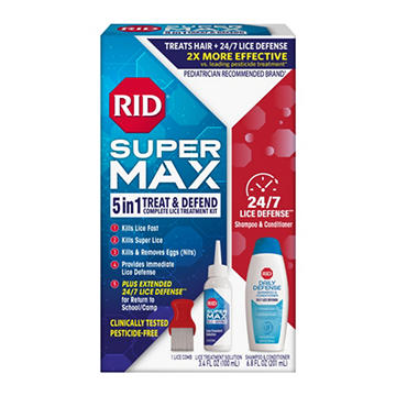 RID Super Max 5-in-1 Complete Lice Elimination Treatment Kit
