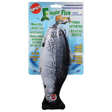 Spot Flippin' Fish Interactive Cat Toy with Catnip
