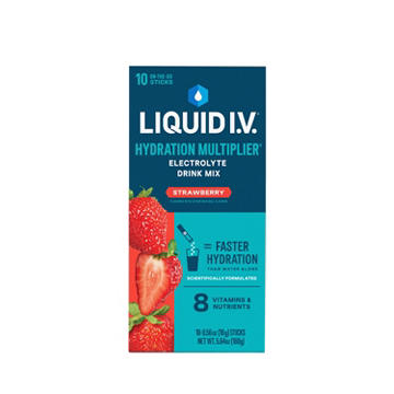 Liquid I.V. Strawberry Hydration Multiplier Electrolyte Drink Mix Sticks