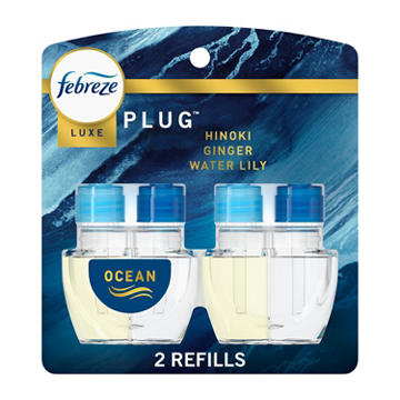 Febreze Luxe Plug In Air Freshener Odor-Fighting Scented Oil Refill - Ocean