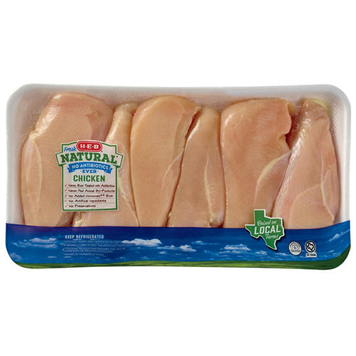 H-E-B Natural Boneless Chicken Breasts - Value Pack