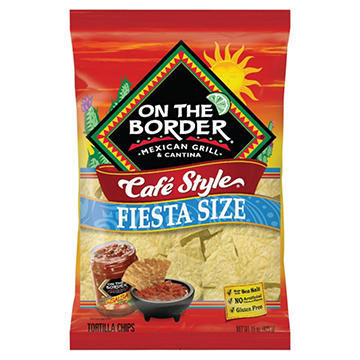 On The Border Cafe Style Tortilla Chips - Fiesta Size