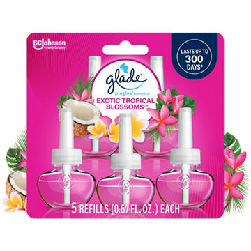 Glade PlugIns Scented Oil Air Freshener Refills - Exotic Tropical Blossom