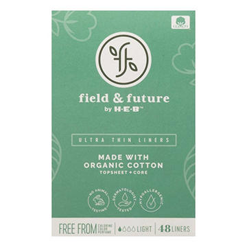 Field & Future by H-E-B Organic Cotton Ultra Thin Liners - Light