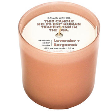 Calyan Wax Co. 100% Soy Wax Candle - Lavender + Bergamot