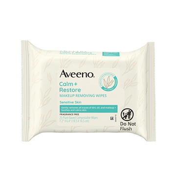 Aveeno Calm + Restore Makeup Remover Wipes