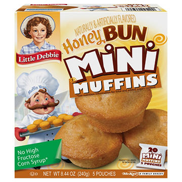 Little Debbie Honey Bun Mini Muffins Pouches