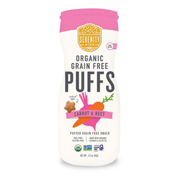 Serenity Kids Grain Free Puffs - Carrot & Beet