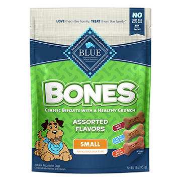 Blue Buffalo Bones Assorted Flavors Small Dog Biscuits