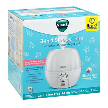 Vicks 3 In 1 Sleepy Time Humidifier
