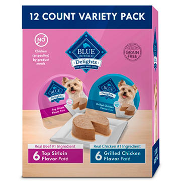Blue Buffalo Delights Small Breed Wet Dog Food Variety Pack