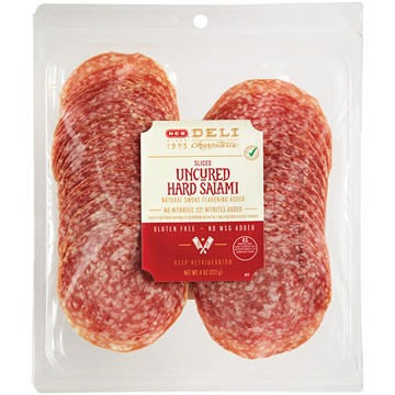 H-E-B Deli Sliced Uncured Hard Salami