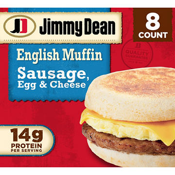 Jimmy Dean Sausage, Egg & Cheese English Muffin Sandwiches