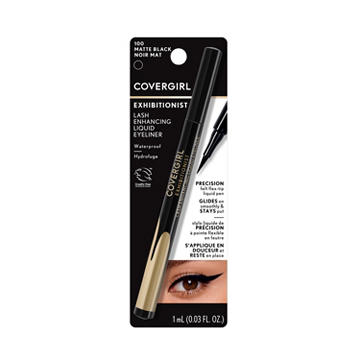 Covergirl Exhibitionist Lash Enhancing Waterproof Liquid Eyeliner Matte Black