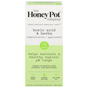 The Honey Pot Boric Acid and Herbs Suppositories