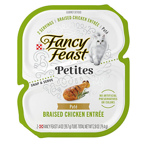 Fancy Feast Purina Fancy Feast Petites Gourmet Wet Cat Food Pate Petites Braised Chicken Entree Shop Food at H E B