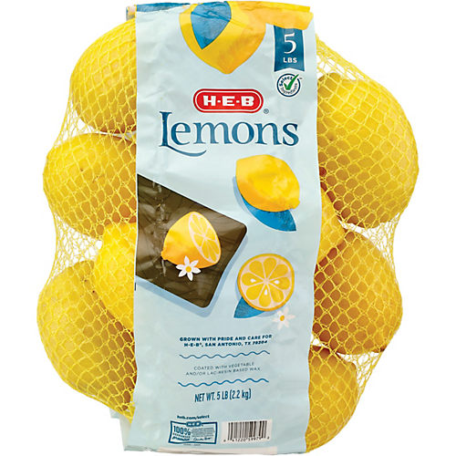 Fresh Lemons - 5 Pound Bag, 5 lb - Fry's Food Stores