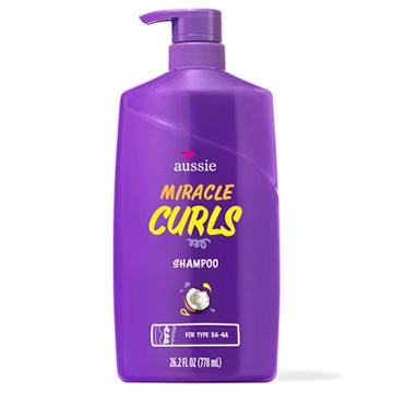 Aussie Miracle Curls Shampoo for Curly Hair with Coconut Oil