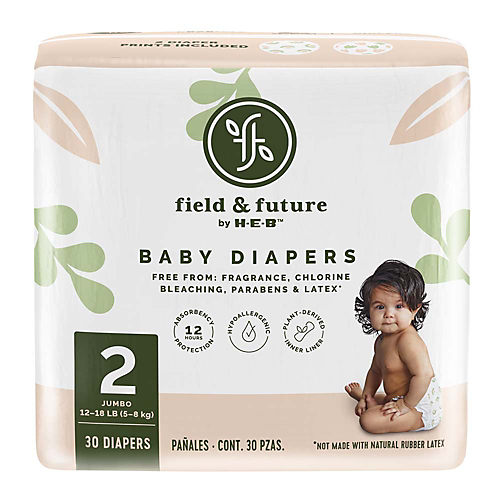 Field & Future by H-E-B Baby Jumbo Overnight Diapers - Size 3 - Shop Diapers  at H-E-B
