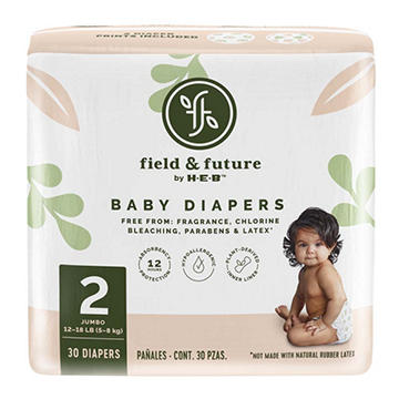 Field & Future by H-E-B Jumbo Pack Baby Diapers - Size 2