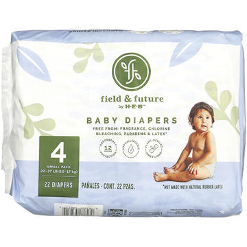 Field & Future by H-E-B Small Pack Baby Diapers - Size 4