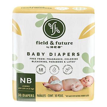 Field & Future by H-E-B Jumbo Pack Baby Diapers - Newborn