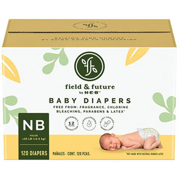 Field & Future by H-E-B Value Pack Baby Diapers - Newborn