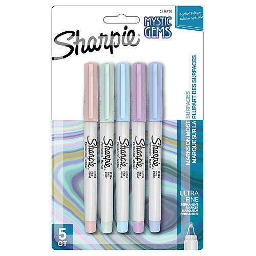Sharpie Mystic Gems Ultra Fine Pt 5Ct Assorted Colors