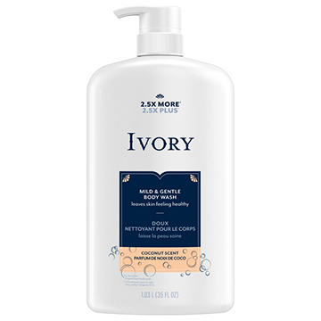Ivory Mild & Gentle Body Wash - Coconut 
