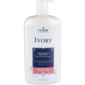 Ivory Mild & Gentle Body Wash - Water Lily