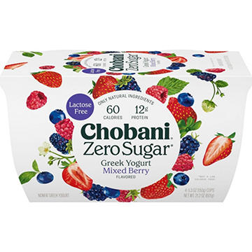Chobani Zero Sugar Mixed Berry Greek Yogurt