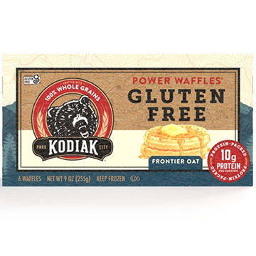 Kodiak 10g Protein Gluten Free Power Waffles - Frontier Oat