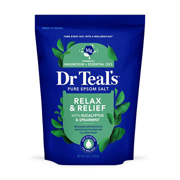 Dr Teal's Relax & Relief Pure Epsom Salt Soaking Solution Value Size
