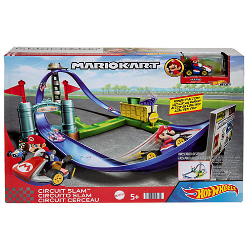 Hot Wheels The Super Mario Bros. Movie Mario Jungle Kingdom Raceway 164  Track Set Mattel Toys - ToyWiz