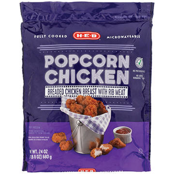 H-E-B Fully Cooked Frozen Popcorn Chicken