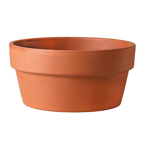 Deroma Plant Pot, Brown Terra Cotta Clay, 3-In.