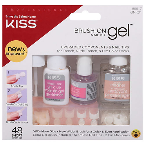 6 Pack - KISS 100 Full Cover Nails Kit, Short Length, Square 1 ea - Walmart .com