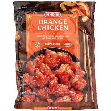 H-E-B Frozen Fully Cooked Orange Chicken