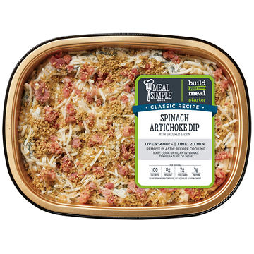 Meal Simple by H-E-B Uncured Bacon Spinach Artichoke Dip