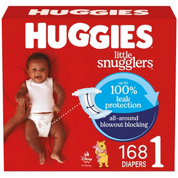 Huggies Little Snugglers Baby Diapers - Size 1 (8-14 lbs)