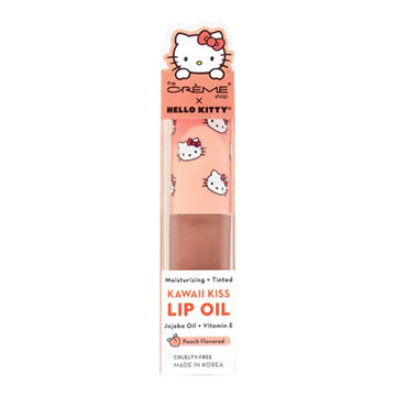 The Crème Shop Hello Kitty Kawaii Kiss Lip Oil Peach