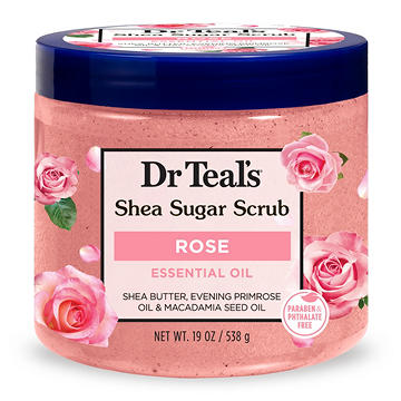 Dr Teal's Shea Sugar Scrub Rose