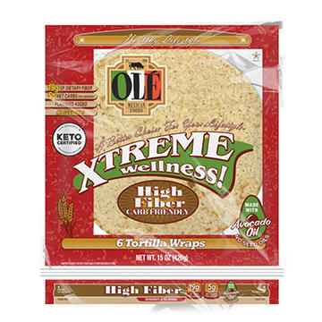 Ole Xtreme Wellness Whole Wheat High Fiber Tortillas