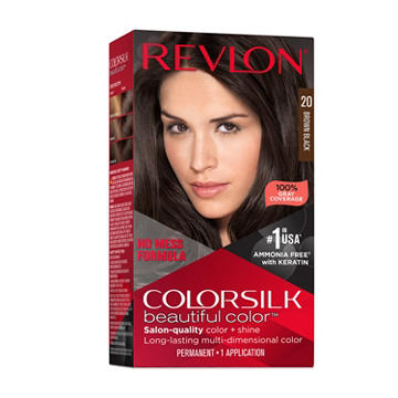 Revlon ColorSilk Hair Color - 20 Brown Black