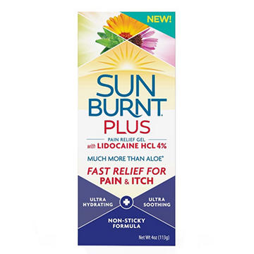 Quest Sun Burnt Plus Pain Relief Gel with 4% Lidocaine