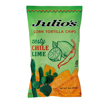 Julio's Zesty Chile Limon Corn Tortilla Chips