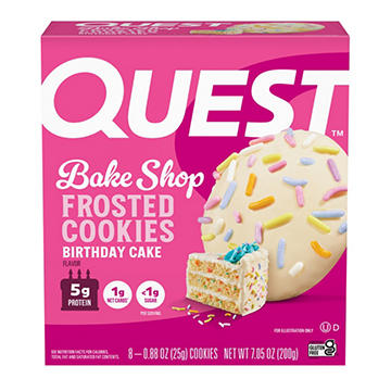 Quest 5g Protein Frosted Cookies - Birthday Cake