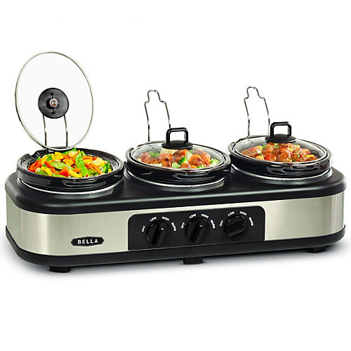 Bella Triple 1.5 QT Slow Cooker, Red - Shop Cookers & Roasters at H-E-B