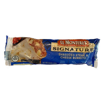 El Monterey Signature 12g Protein Shredded Steak & Cheese Burrito