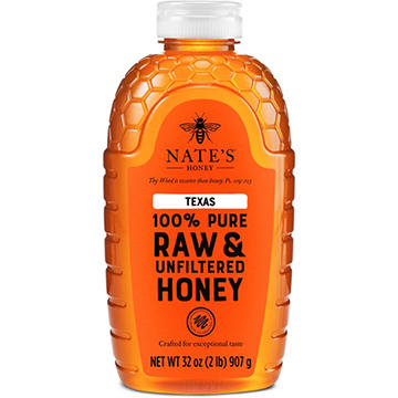 Nate's Honey 100% Pure Raw Unfiltered Texas Honey